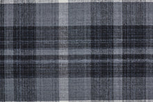 4' X 6' Black Gray And White Abstract Hand Woven Stain Resistant Area Rug