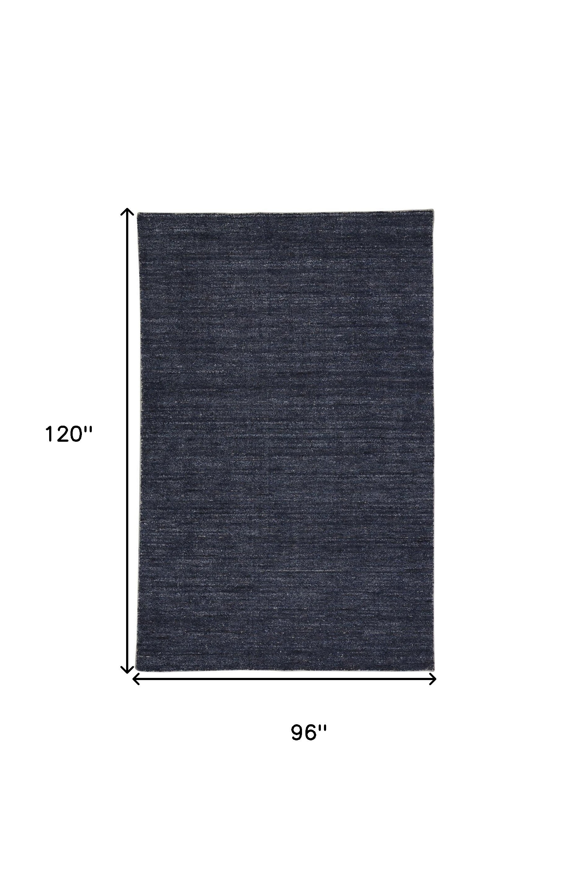 4' X 6' Gray And Black Hand Woven Area Rug