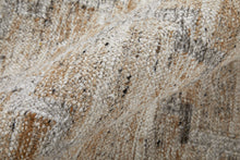 5' X 8' Tan Gray And Ivory Geometric Hand Woven Stain Resistant Area Rug With Fringe