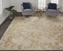 5' X 8' Blue Wool Floral Tufted Handmade Area Rug
