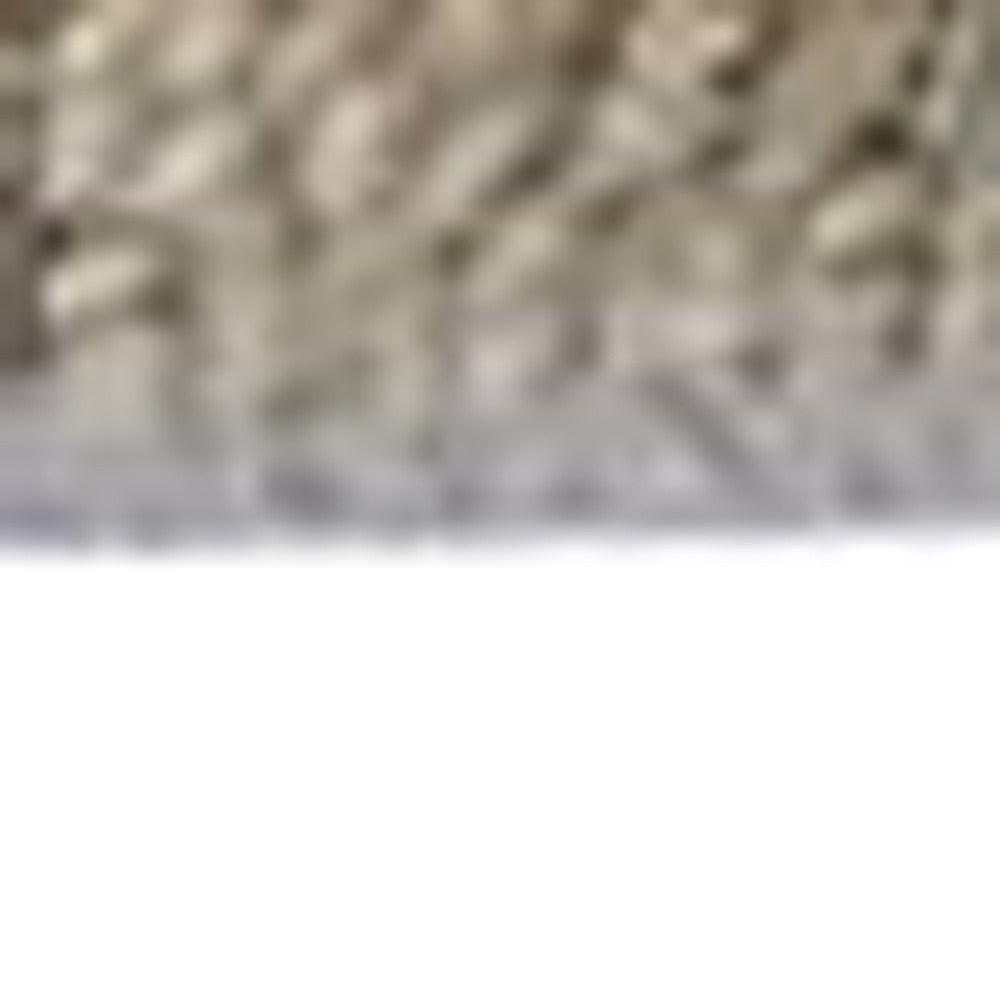 4' X 6' Gray Brown And Gold Wool Floral Hand Knotted Stain Resistant Area Rug With Fringe