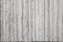 4' X 6' Ivory And Taupe Striped Hand Woven Stain Resistant Area Rug