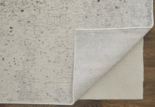 4' X 6' Ivory And Blue Abstract Power Loom Area Rug