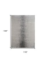 4' X 6' Ivory And Blue Abstract Power Loom Area Rug