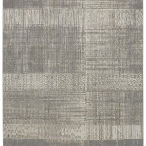 4' X 6' Gray And Ivory Abstract Area Rug