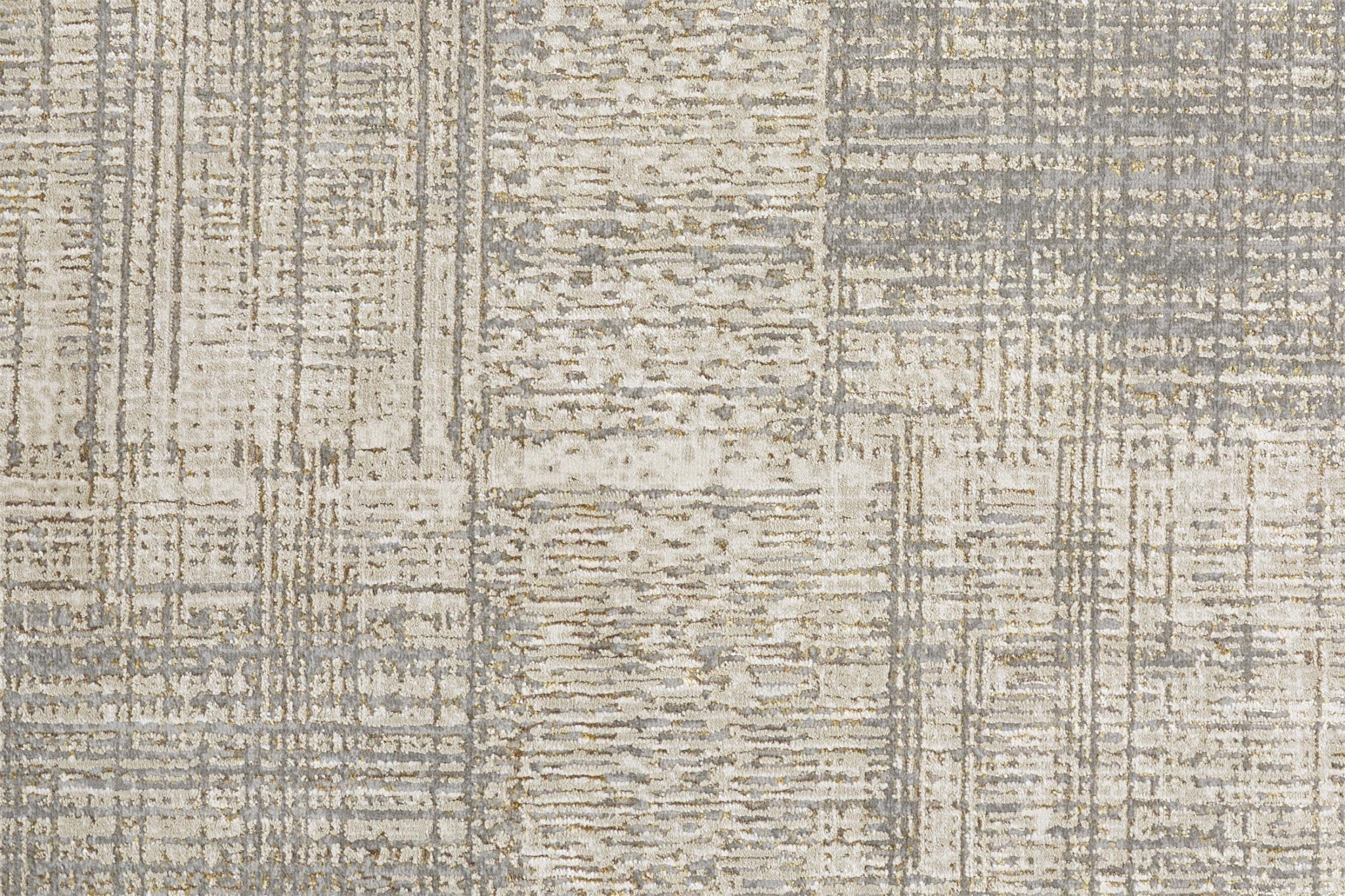 4' X 6' Gray And Ivory Abstract Area Rug