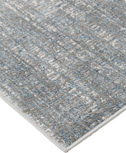 4' X 6' White Gray And Blue Abstract Area Rug