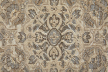 4' X 6' Brown Ivory And Tan Floral Power Loom Distressed Area Rug