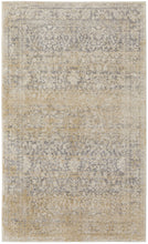 4' X 6' Gray And Ivory Abstract Power Loom Distressed Area Rug