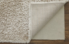 Ivory Shag Power Loom Stain Resistant Area Rug - 4' x 6'
