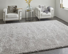 Ivory Shag Power Loom Stain Resistant Area Rug - 4' x 6'