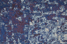 3' X 5' Blue Purple And Ivory Abstract Power Loom Stain Resistant Area Rug