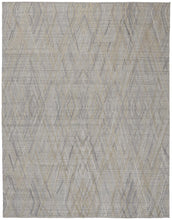 5' X 8' Gray And Ivory Abstract Hand Woven Area Rug