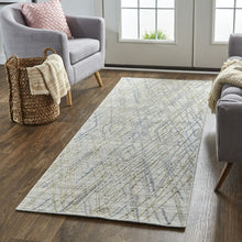 5' X 8' Gray And Ivory Abstract Hand Woven Area Rug