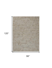 4' X 6' Gray And Taupe Abstract Hand Woven Area Rug