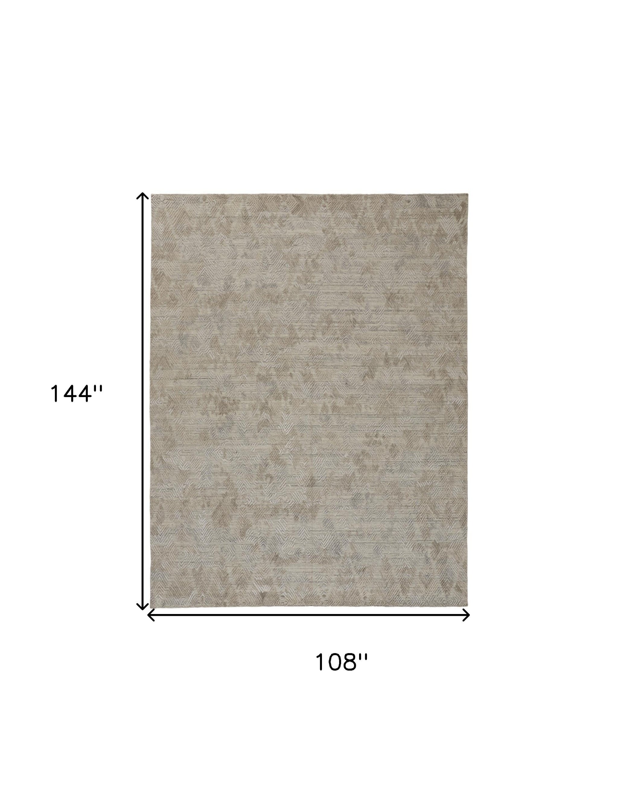 4' X 6' Gray And Taupe Abstract Hand Woven Area Rug