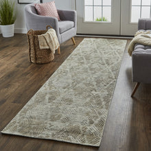 4' X 6' Gray And Taupe Abstract Hand Woven Area Rug