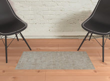 4' X 6' Gray And Taupe Abstract Hand Woven Area Rug