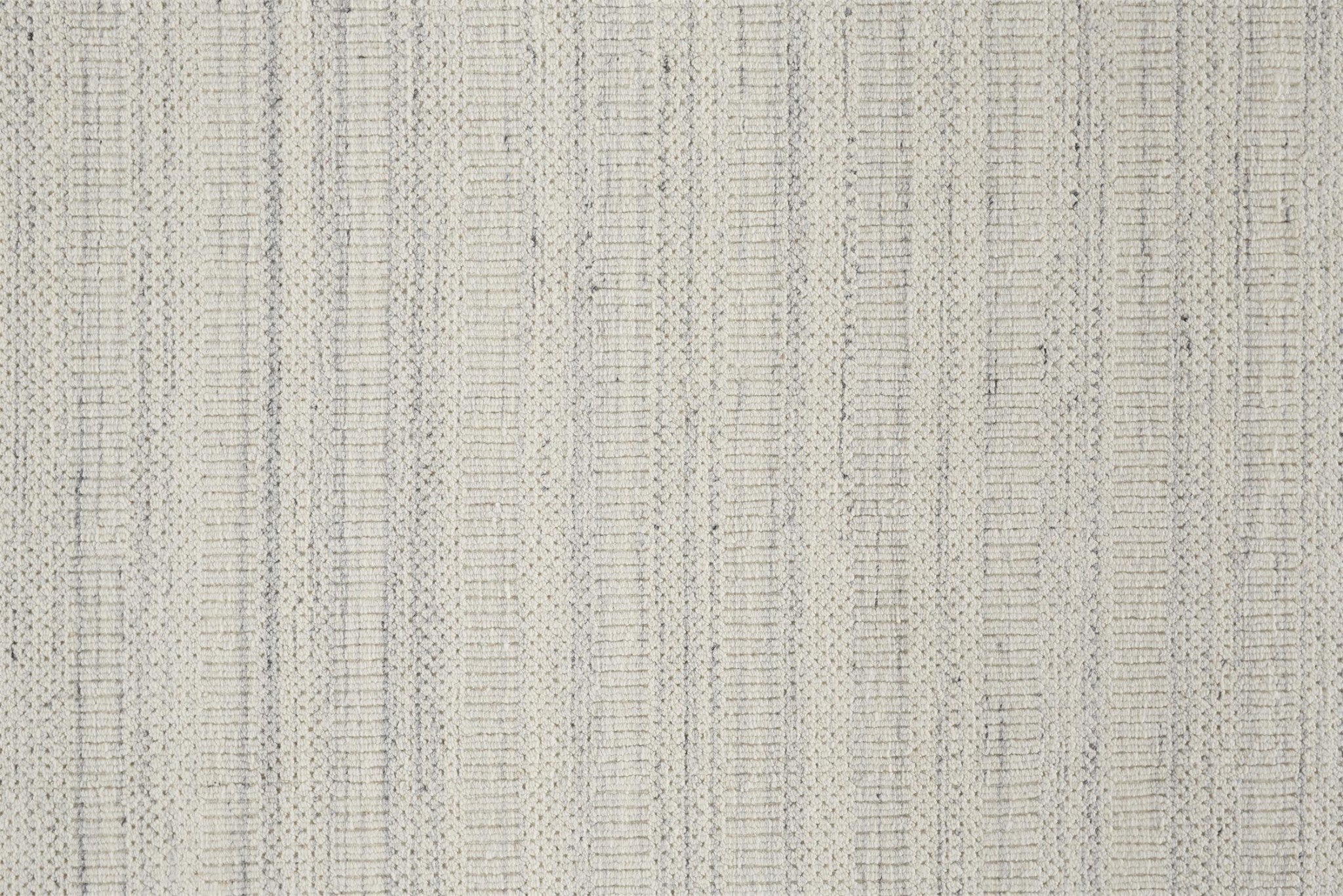 4' X 6' Ivory Wool Hand Woven Stain Resistant Area Rug