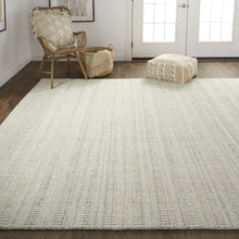 4' X 6' Ivory Wool Hand Woven Stain Resistant Area Rug