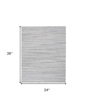 4' X 6' Ivory Wool Hand Woven Stain Resistant Area Rug