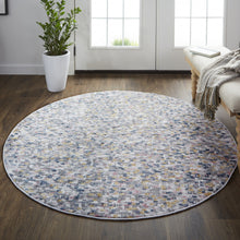 4' X 6' Taupe Tan And Orange Abstract Stain Resistant Area Rug