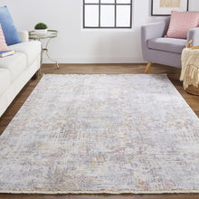4' X 6' Ivory Tan And Taupe Abstract Stain Resistant Area Rug