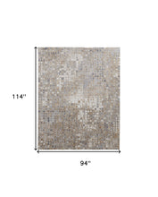 4' X 6' Tan Ivory And Blue Geometric Power Loom Distressed Area Rug