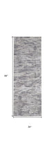 4' X 6' Tan Taupe And Gray Abstract Power Loom Distressed Stain Resistant Area Rug