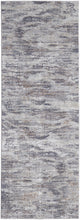4' X 6' Tan Taupe And Gray Abstract Power Loom Distressed Stain Resistant Area Rug