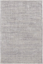 4' X 6' Taupe And Ivory Plaid Power Loom Distressed Stain Resistant Area Rug