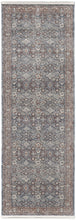 5' X 7' Blue And Red Floral Power Loom Stain Resistant Area Rug