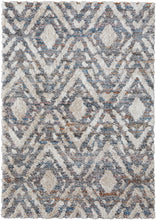 4' X 6' Ivory Gray And Taupe Geometric Power Loom Stain Resistant Area Rug