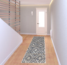 4' X 6' Ivory Gray And Taupe Geometric Power Loom Stain Resistant Area Rug