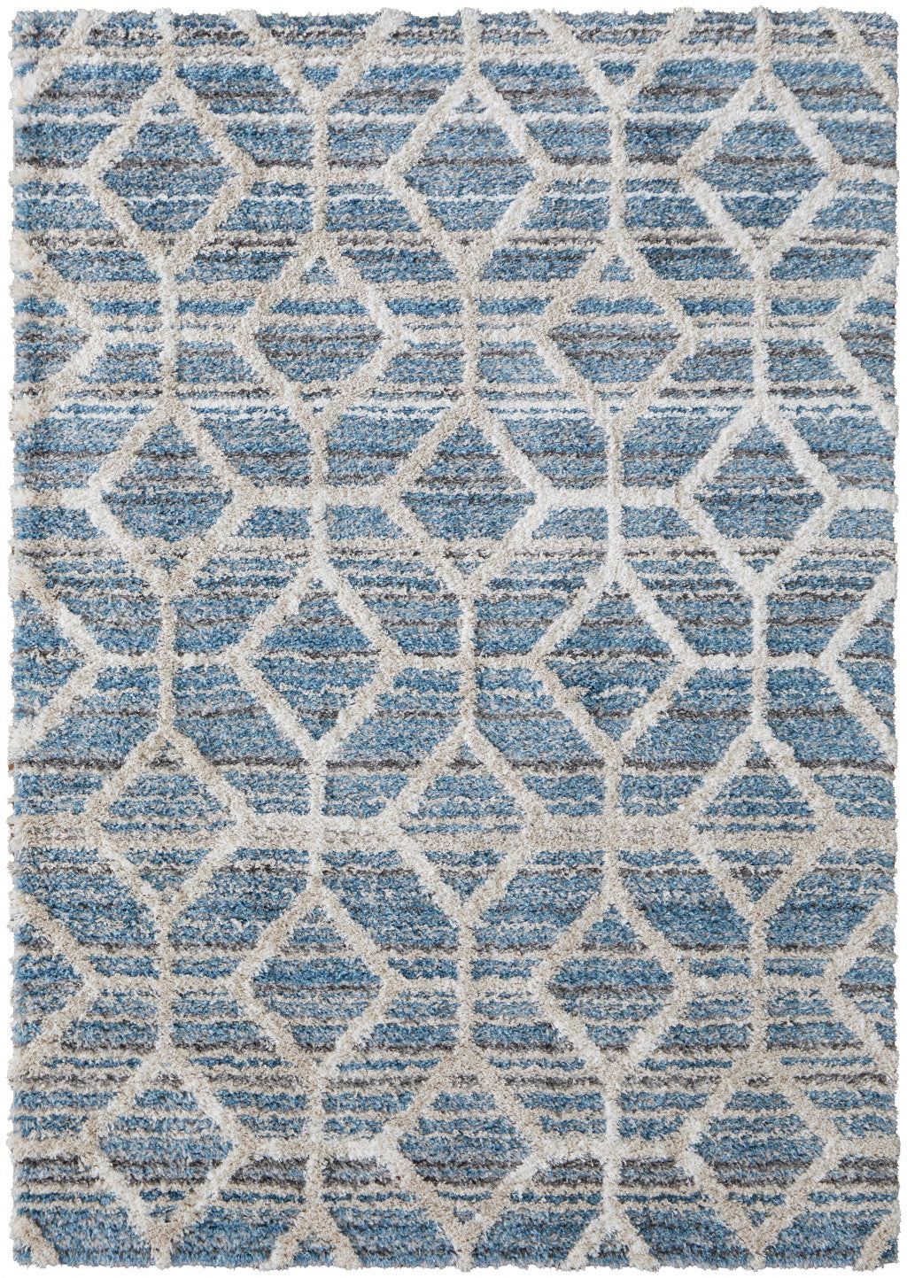 4' X 6' Tan Taupe And Ivory Geometric Power Loom Stain Resistant Area Rug