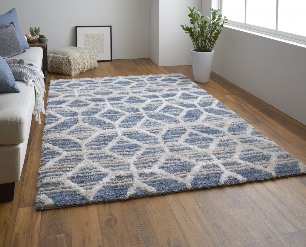 4' X 6' Tan Taupe And Ivory Geometric Power Loom Stain Resistant Area Rug