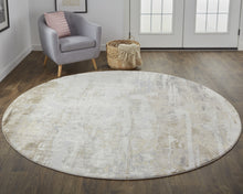 4' X 6' Tan Ivory And Gray Abstract Area Rug
