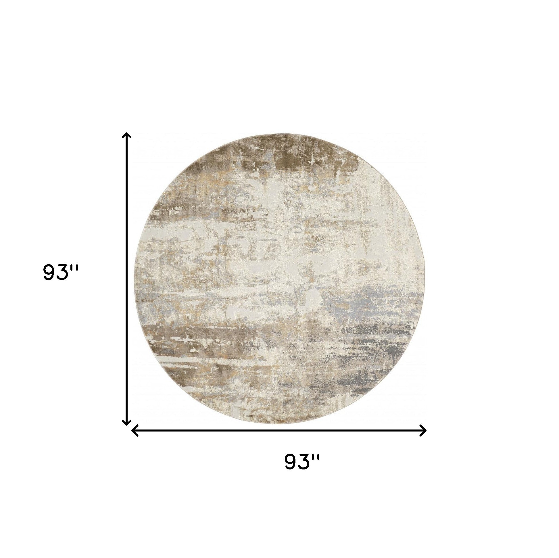 4' X 6' Tan Ivory And Gray Abstract Area Rug
