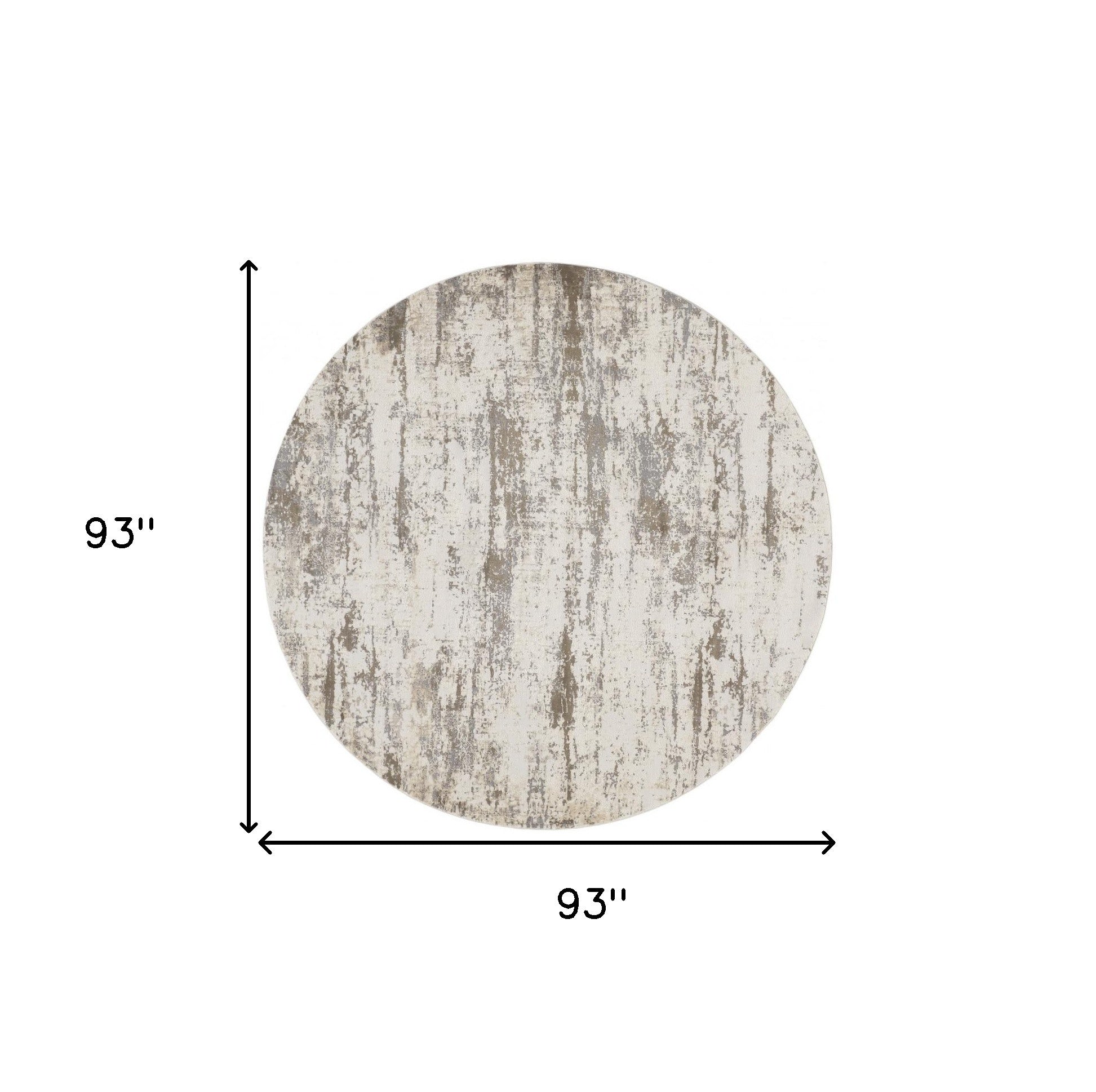 4' X 6' Ivory And Brown Abstract Area Rug