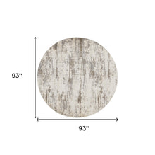 4' X 6' Ivory And Brown Abstract Area Rug