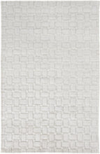 4' X 6' Ivory Striped Hand Woven Area Rug