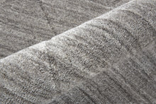 4' X 6' Ivory And Silver Striped Hand Woven Area Rug