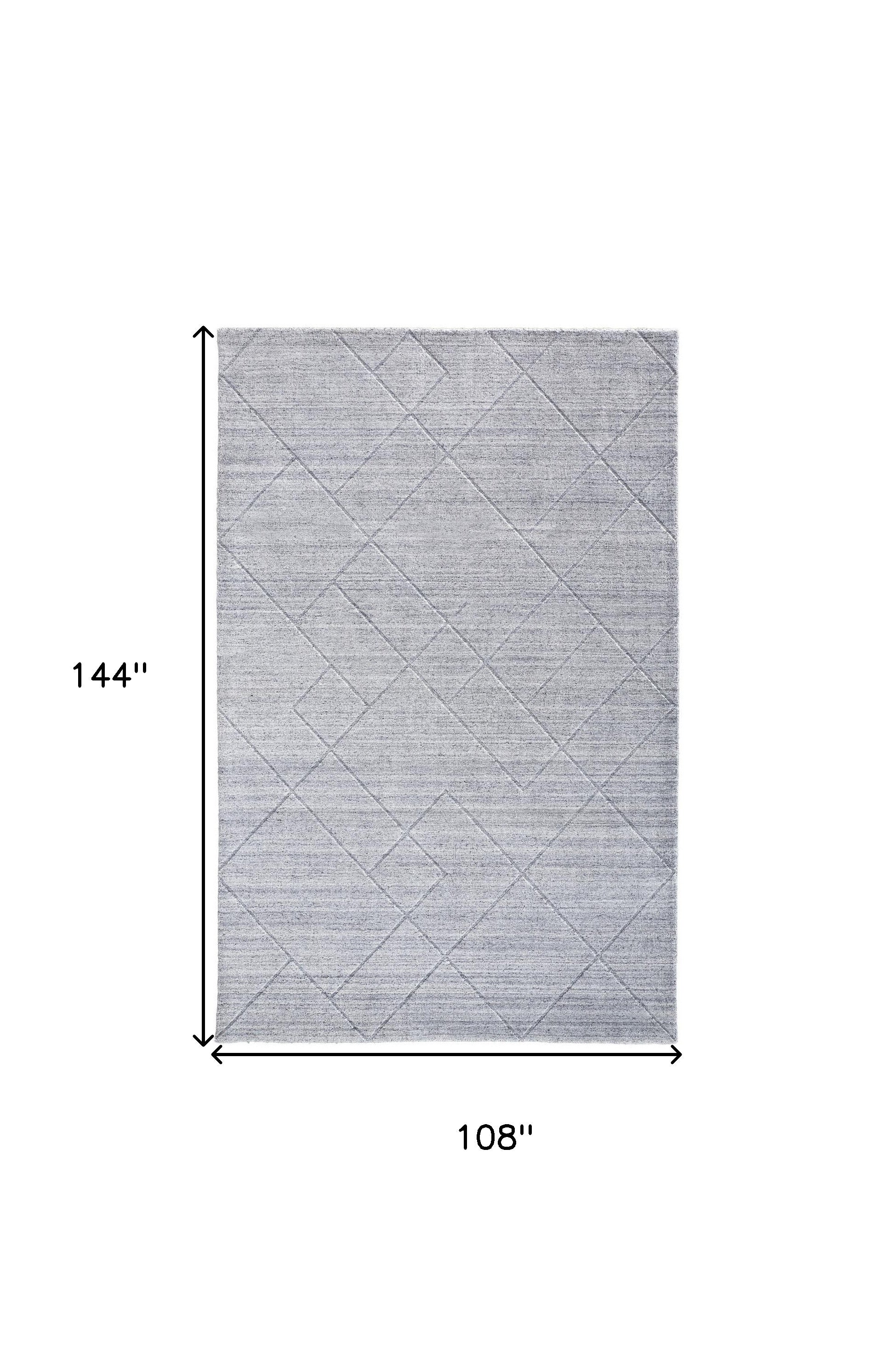 4' X 6' Ivory And Silver Striped Hand Woven Area Rug