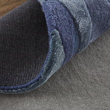 4' X 6' Gray Taupe And Blue Wool Abstract Tufted Handmade Area Rug