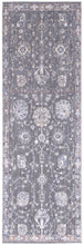 8' X 10' Gray Ivory And Red Floral Power Loom Area Rug