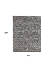 4' X 6' Gray Taupe And Ivory Abstract Power Loom Stain Resistant Area Rug