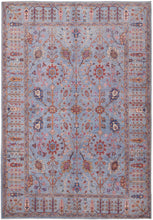 4' X 6' Gray Blue And Red Floral Power Loom Area Rug