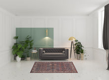 4' X 6' Brown Red And Ivory Floral Power Loom Area Rug