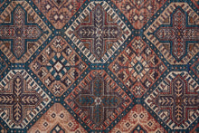 4' X 6' Brown Red And Ivory Floral Power Loom Area Rug