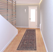 4' X 6' Brown Red And Ivory Floral Power Loom Area Rug